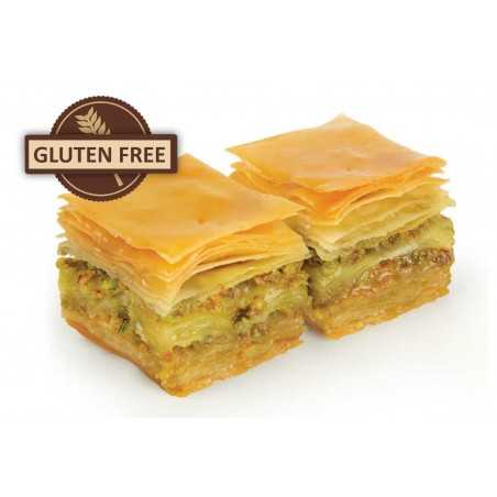 TFG - Gluten Free Baklava with Pistachio - 500gr - 1,1 Libre 12-14 Pieces
