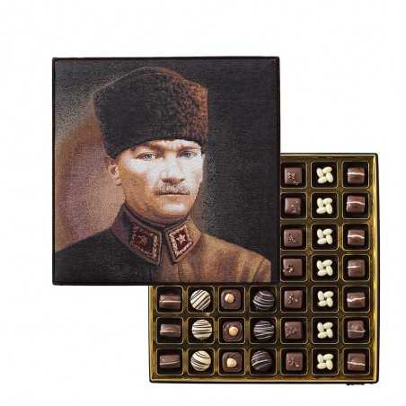 Tapestry Weaving M. Kemal Atatürk - Handmade Special Chocolate